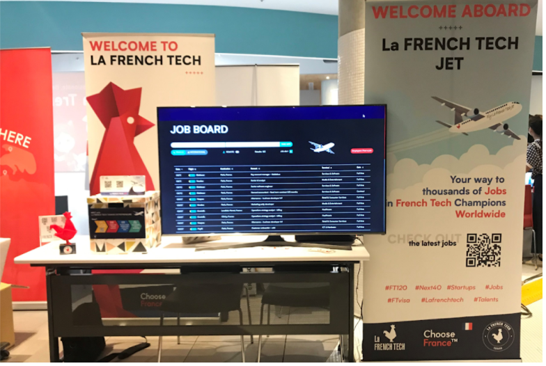 La French Tech Jet landed at the SUMMER TECH CAREER FAIR
