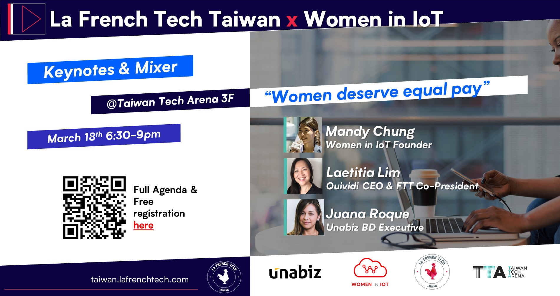 La French Tech Taiwan x Women in IoT : Women Deserve Equal Pay
