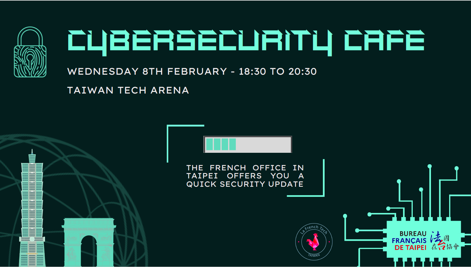 Cybersecurity Café, Taiwan Tech Arena, February 8